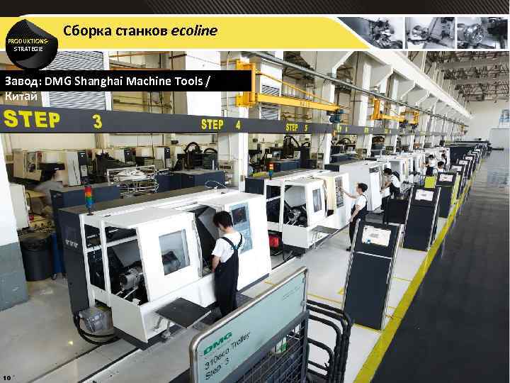 PRODUKTIONSSTRATEGIE Сборка станков ecoline Завод: DMG Shanghai Machine Tools / Китай 10 