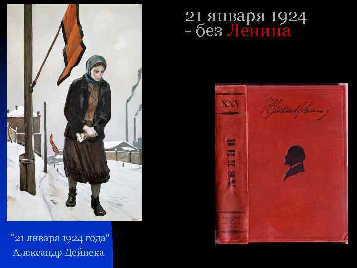 21 января 1924 - без Ленина "21 января 1924 года" Александр Дейнека 