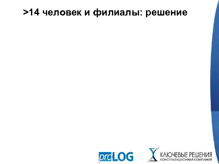 >14 человек и филиалы: решение 