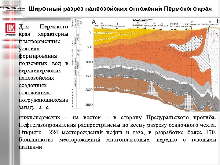 Структурная карта по кровле нижнепермских отложений