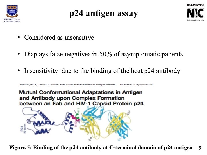 p 24 antigen assay • Considered as insensitive • Displays false negatives in 50%