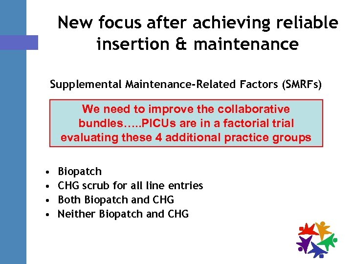 New focus after achieving reliable insertion & maintenance Supplemental Maintenance-Related Factors (SMRFs) We need