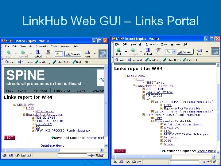 Link. Hub Web GUI – Links Portal 