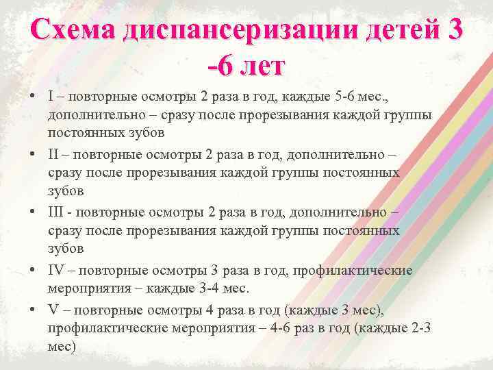 План диспансеризации детей до 1 года