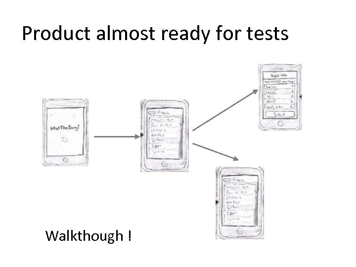 Product almost ready for tests Walkthough ! 