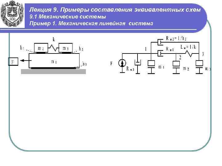 Условие эквивалентности схем