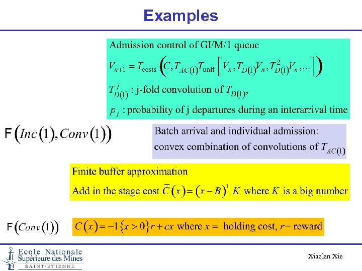 Examples Xiaolan Xie 