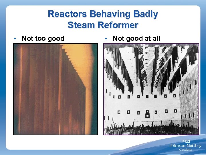 Reactors Behaving Badly Steam Reformer • Not too good • Not good at all