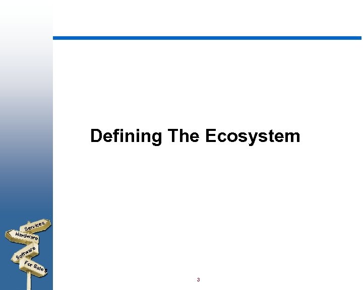 Defining The Ecosystem s vice Ser Hardw are ftw So For Sal e$ 3