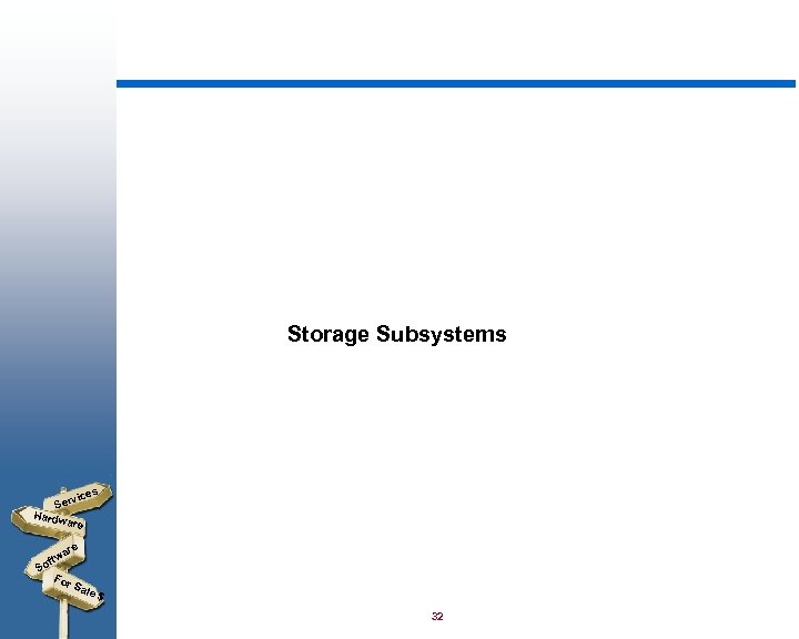 Storage Subsystems s vice Ser Hardw are ftw So For Sal e$ 32 