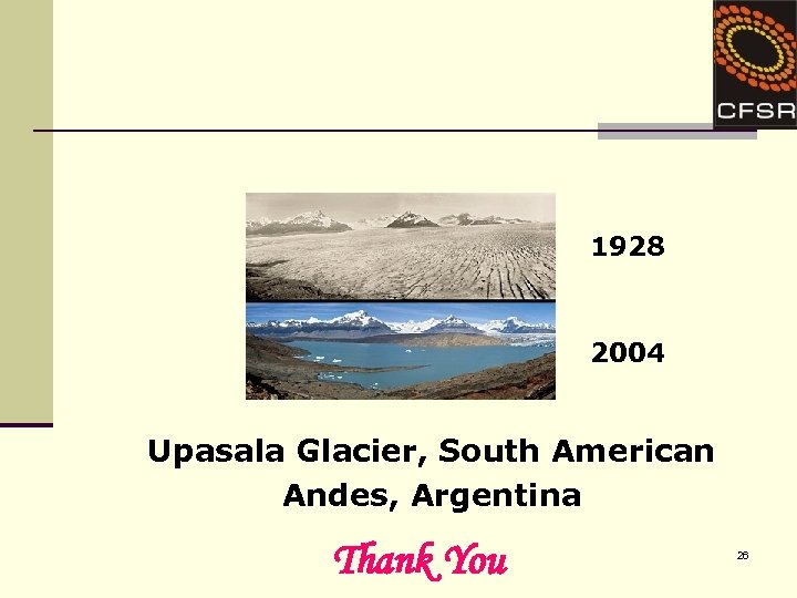 1928 2004 Upasala Glacier, South American Andes, Argentina Thank You 26 