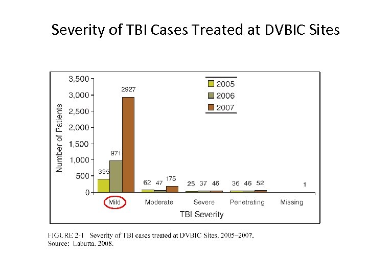 Severity of TBI Cases Treated at DVBIC Sites 