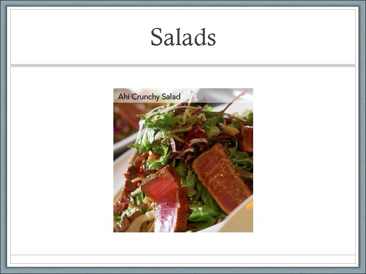 Salads 