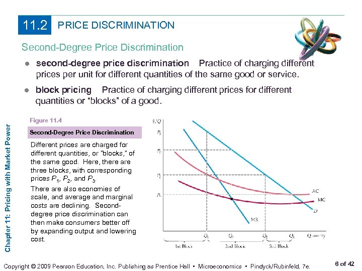 11. 2 PRICE DISCRIMINATION Second-Degree Price Discrimination ● second-degree price discrimination Practice of charging