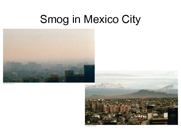 Smog in Mexico City 