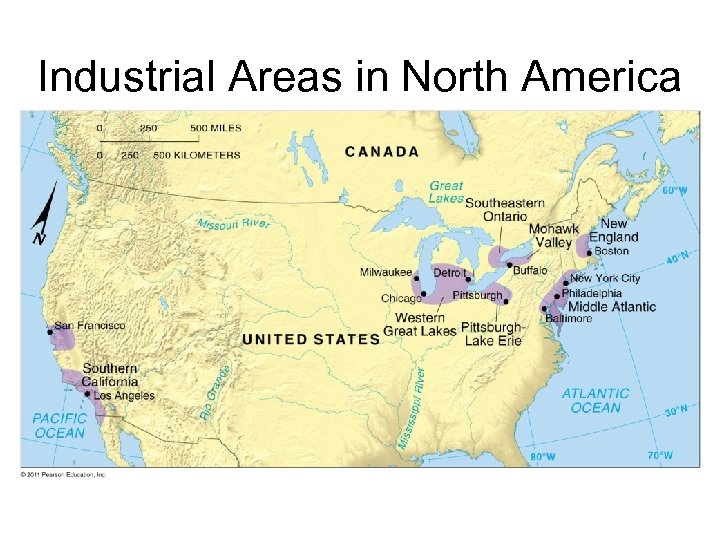 Industrial Areas in North America 