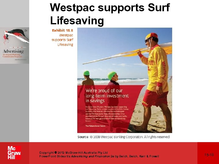 Westpac supports Surf Lifesaving Copyright 2012 Mc. Graw-Hill Australia Pty Ltd Power. Point Slides