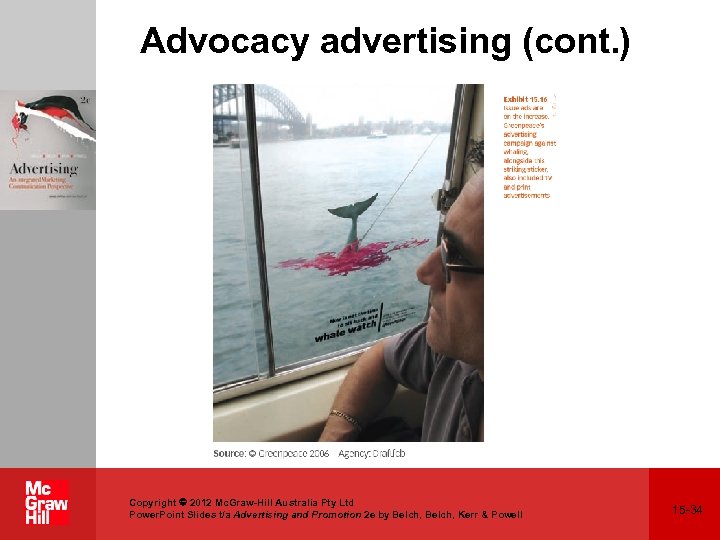 Advocacy advertising (cont. ) Copyright 2012 Mc. Graw-Hill Australia Pty Ltd Power. Point Slides