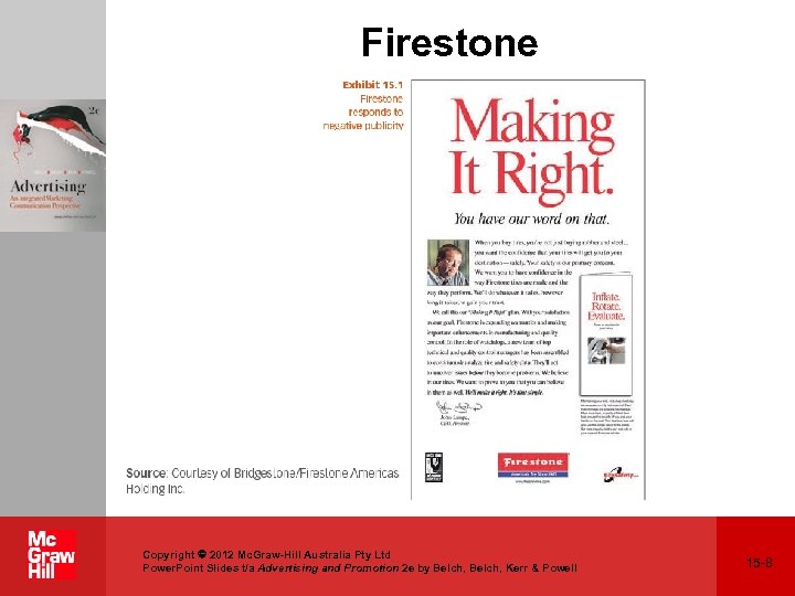 Firestone Copyright 2012 Mc. Graw-Hill Australia Pty Ltd Power. Point Slides t/a Advertising and