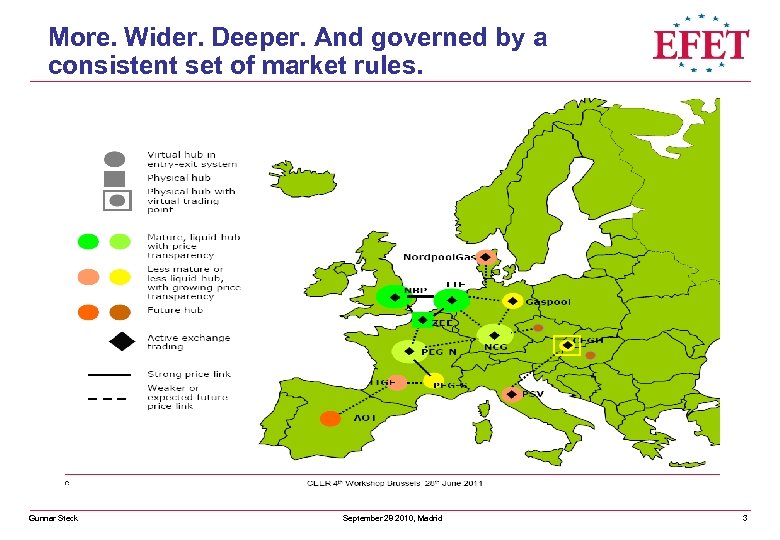 More. Wider. Deeper. And governed by a consistent set of market rules. Gunnar Steck