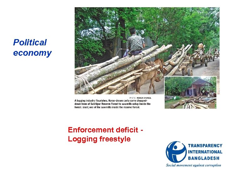 Political economy Enforcement deficit Logging freestyle 