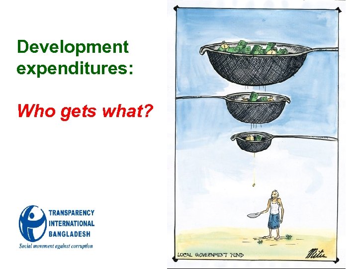 Development expenditures: Who gets what? 