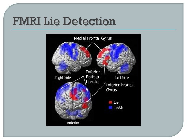 FMRI Lie Detection 