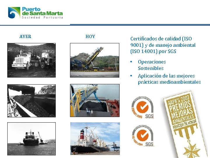 AYER HOY Certificados de calidad (ISO 9001) y de manejo ambiental (ISO 14001) por