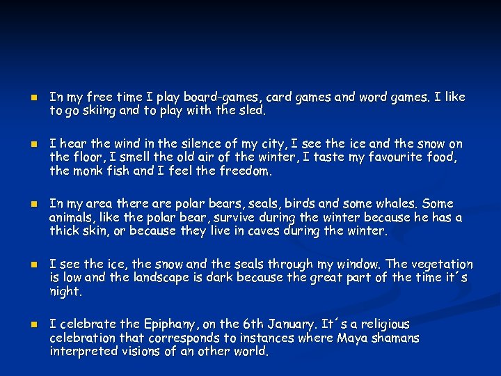 n n n In my free time I play board-games, card games and word