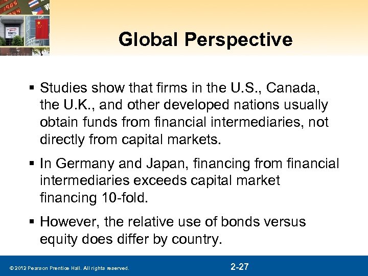 Global Perspective § Studies show that firms in the U. S. , Canada, the