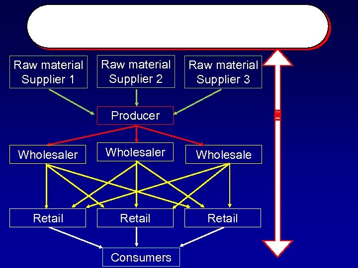 Raw material Supplier 1 Raw material Supplier 2 Raw material Supplier 3 Producer Wholesaler