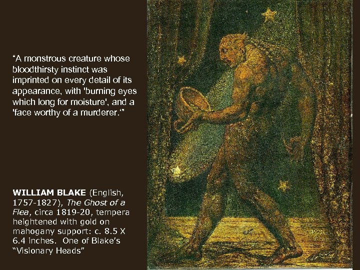 “A monstrous creature whose bloodthirsty instinct was imprinted on every detail of its appearance,