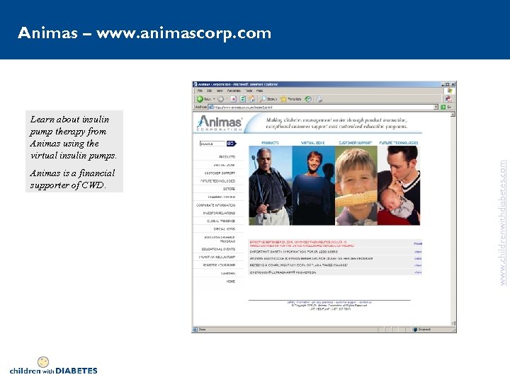 Learn about insulin pump therapy from Animas using the virtual insulin pumps. Animas is