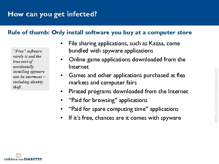 How can you get infected? “Free” software rarely is and the true cost of