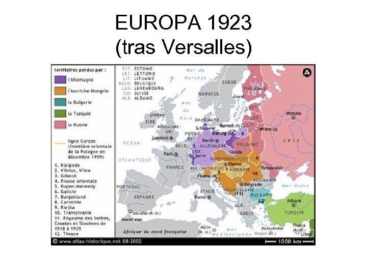 EUROPA 1923 (tras Versalles) 