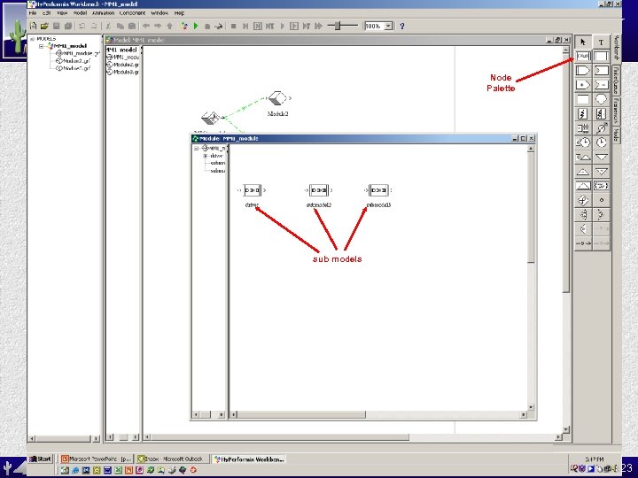 ASU MAT 591: Opportunities in Industry SES Workbench Model Node Palette sub models 23