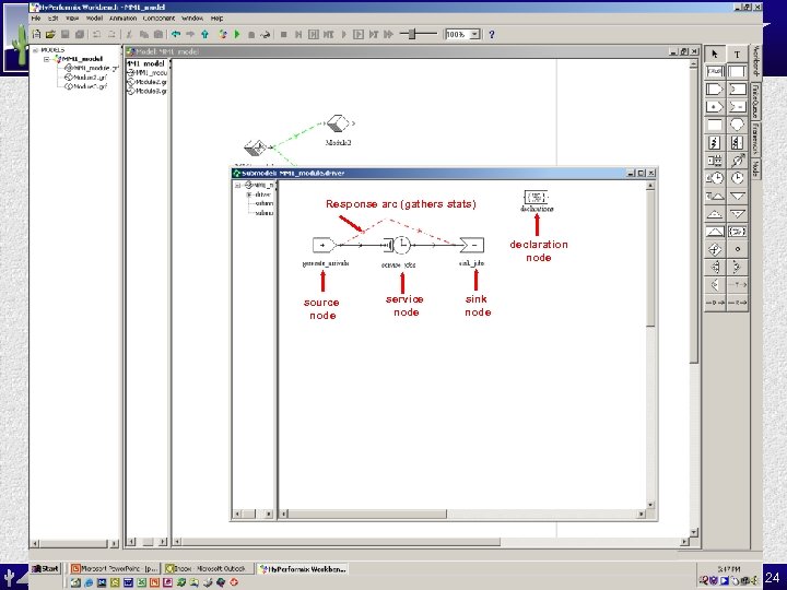 ASU MAT 591: Opportunities in Industry SES Workbench Model Response arc (gathers stats) declaration