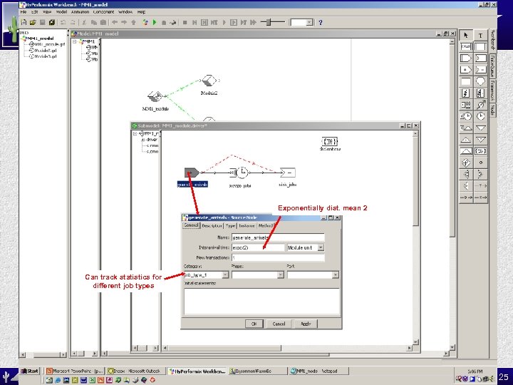 ASU MAT 591: Opportunities in Industry SES Workbench Model Exponentially dist. mean 2 Can