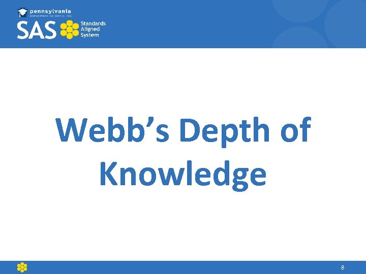 Webb’s Depth of Knowledge 8 