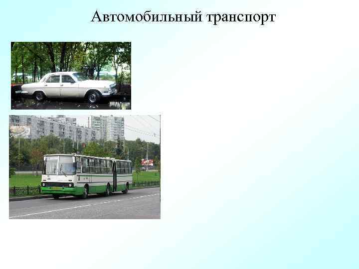 Автомобильный транспорт 