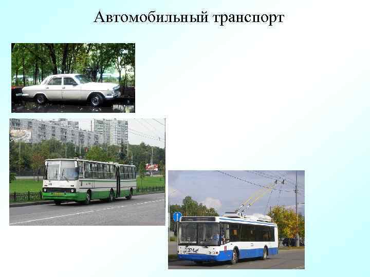 Автомобильный транспорт 