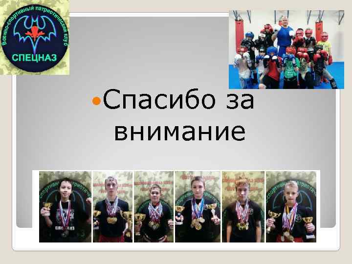  Спасибо за внимание 