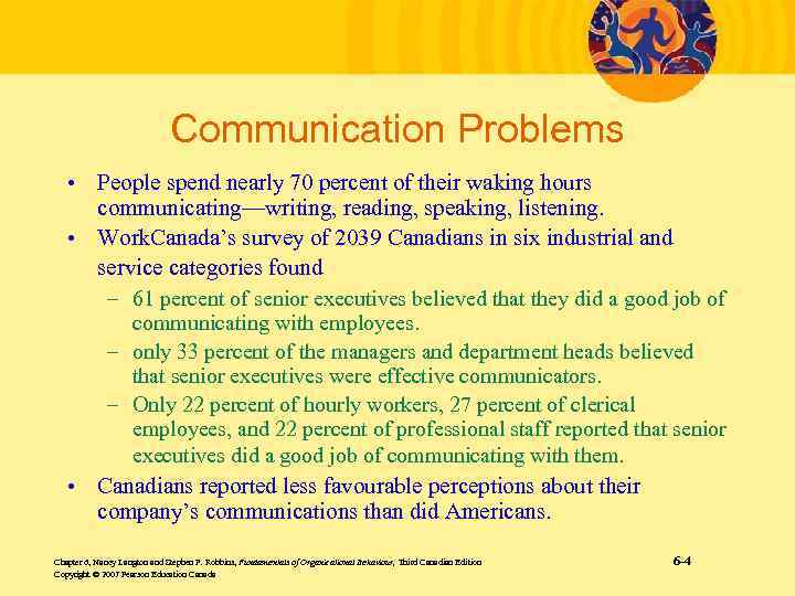 Communication Problems • People spend nearly 70 percent of their waking hours communicating—writing, reading,