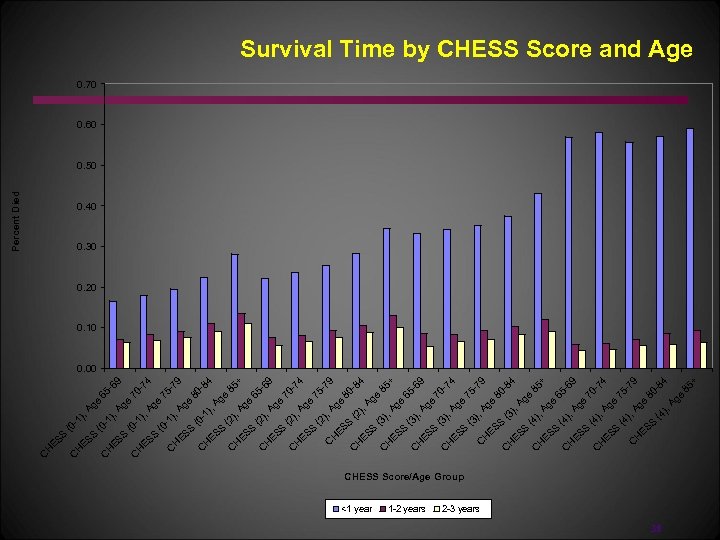 <1 year 1 -2 years S S S CHESS Score/Age Group 2 -3 years