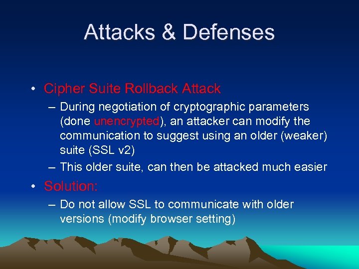 SSL Secure Socket Layer By Mike Weissert