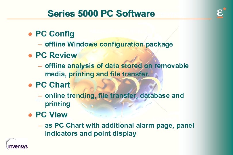 Series 5000 PC Software l PC Config – offline Windows configuration package l PC