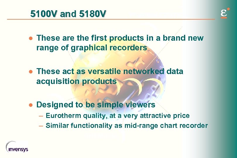 5100 V and 5180 V l These are the first products in a brand