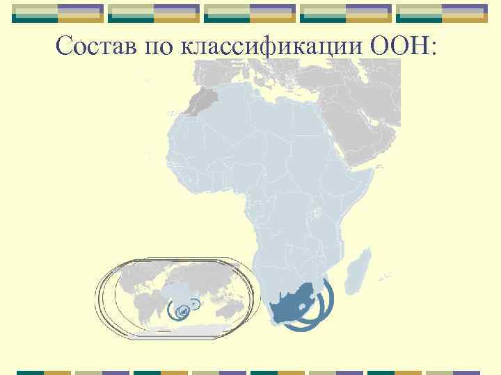 Состав по классификации ООН: 