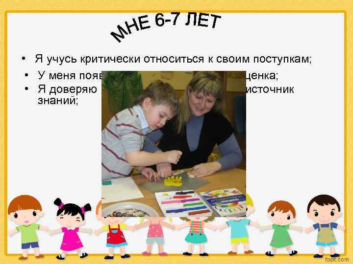  • Я учусь критически относиться к своим поступкам; • У меня появляется устойчивая