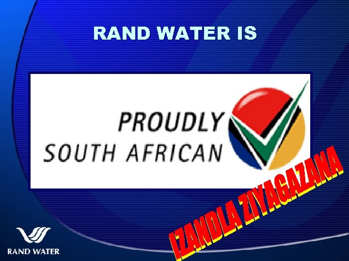 RAND WATER IS 